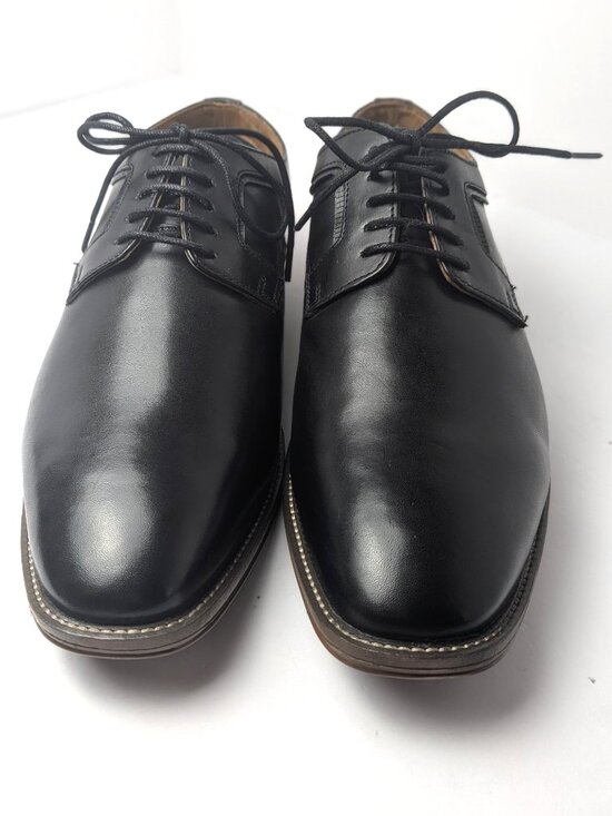 Franco Fortini Bradley Black Leather Oxford Dress Shoes Men\'s 10.5 NWOB